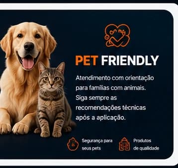 Cachorro e gato representando o atendimento Pet Friendly